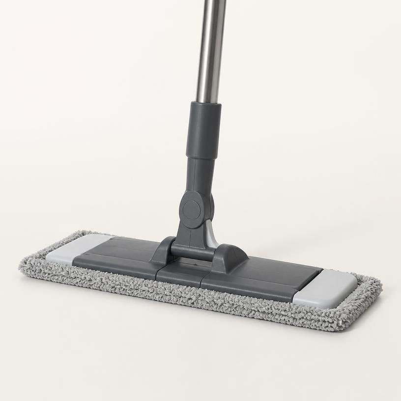 Flat-head microfiber mop