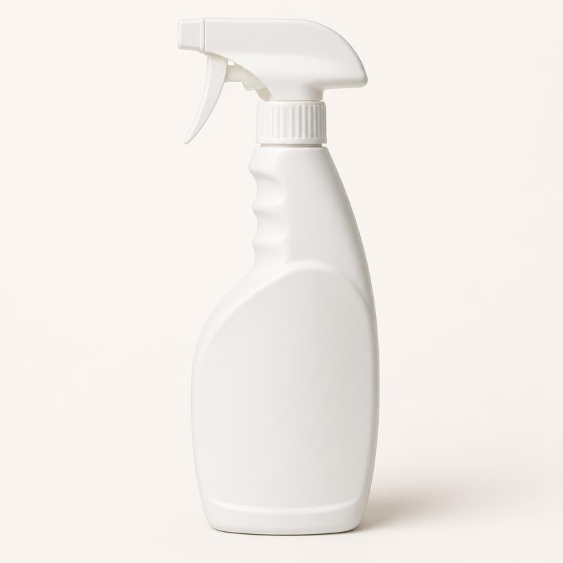 Spray bottle of cleaning solution